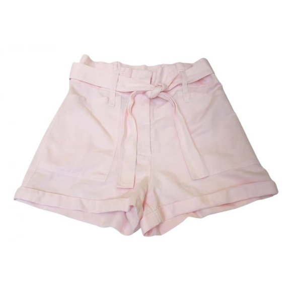 NWT $325 A.L.C Davidson High-Waisted Tie-Belted Shorts in Pale Pink US sz 10 - Picture 1 of 6